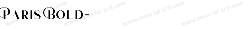 Paris Bold字体转换